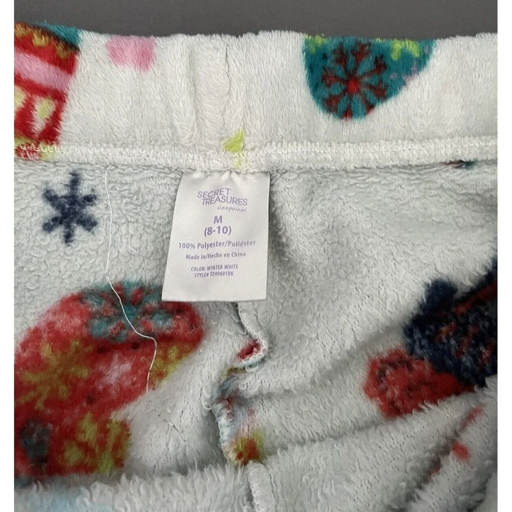 Christmas Mittens/ Hats Superminky‎ Womens Size Medium (8-10) Pajamas Pants